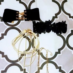 4 choker style necklaces